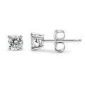Lab-Grown Diamond Stud Earrings in 14K Gold Over Sterling Silver