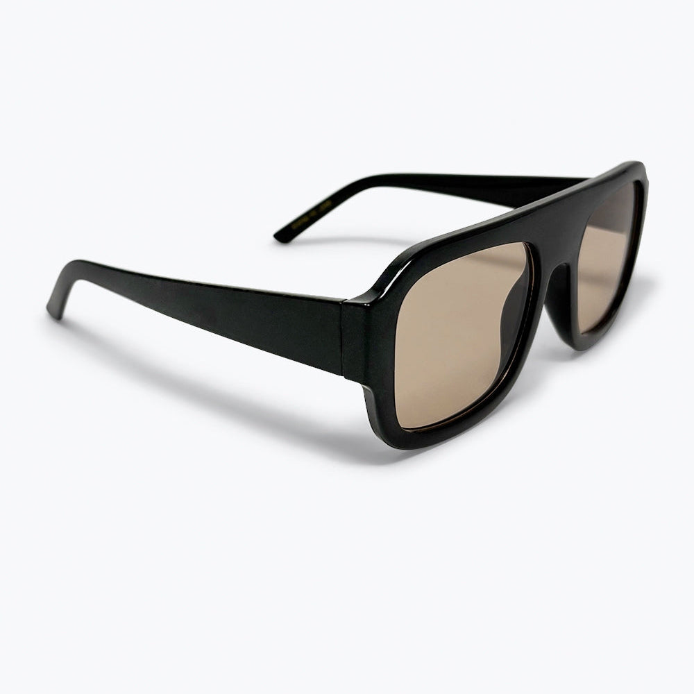Black Oversized Square Frame Sunglasses