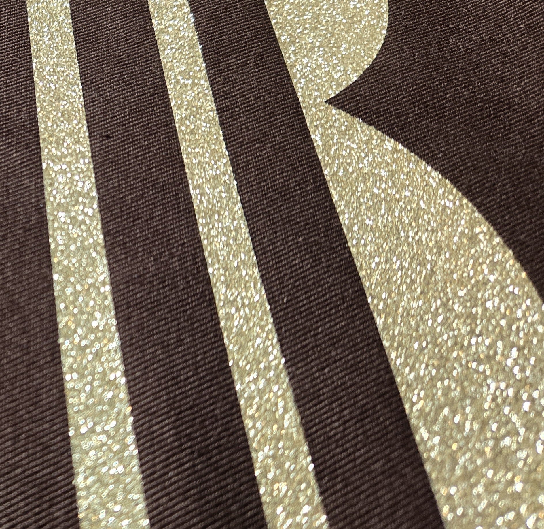 Drawstring Bag Mocha & Light Gold